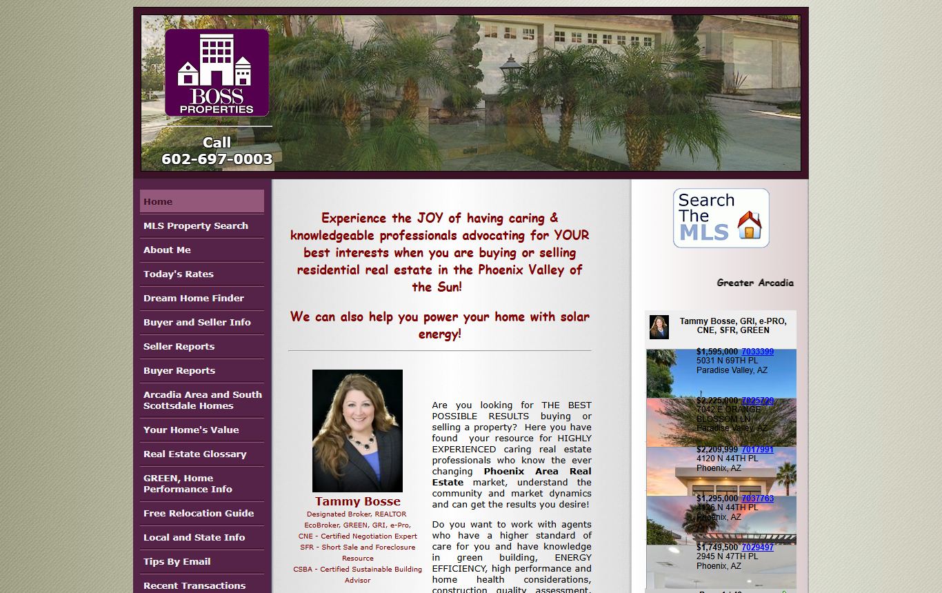 Tammy Bosse's current site