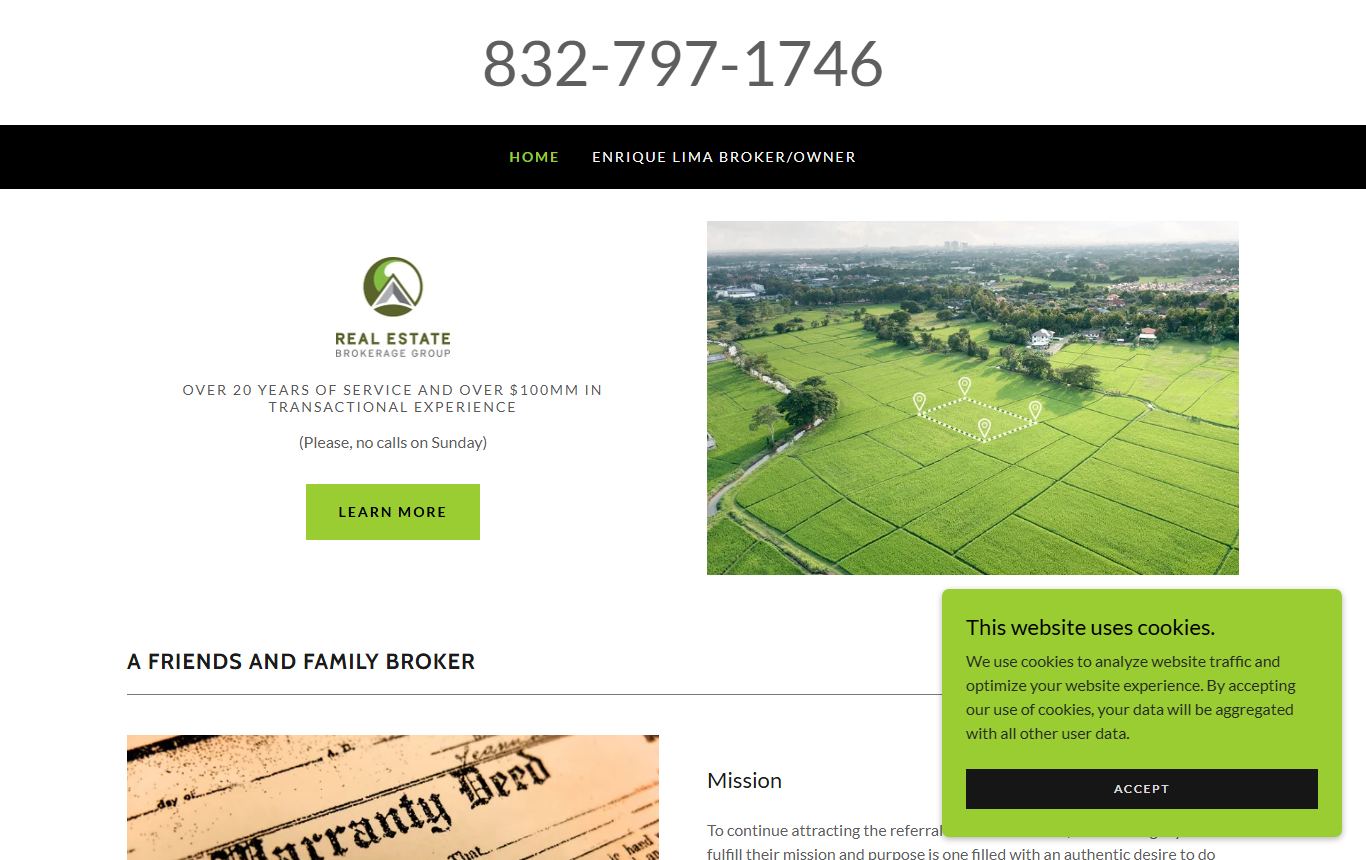 Enrique Lima's current site