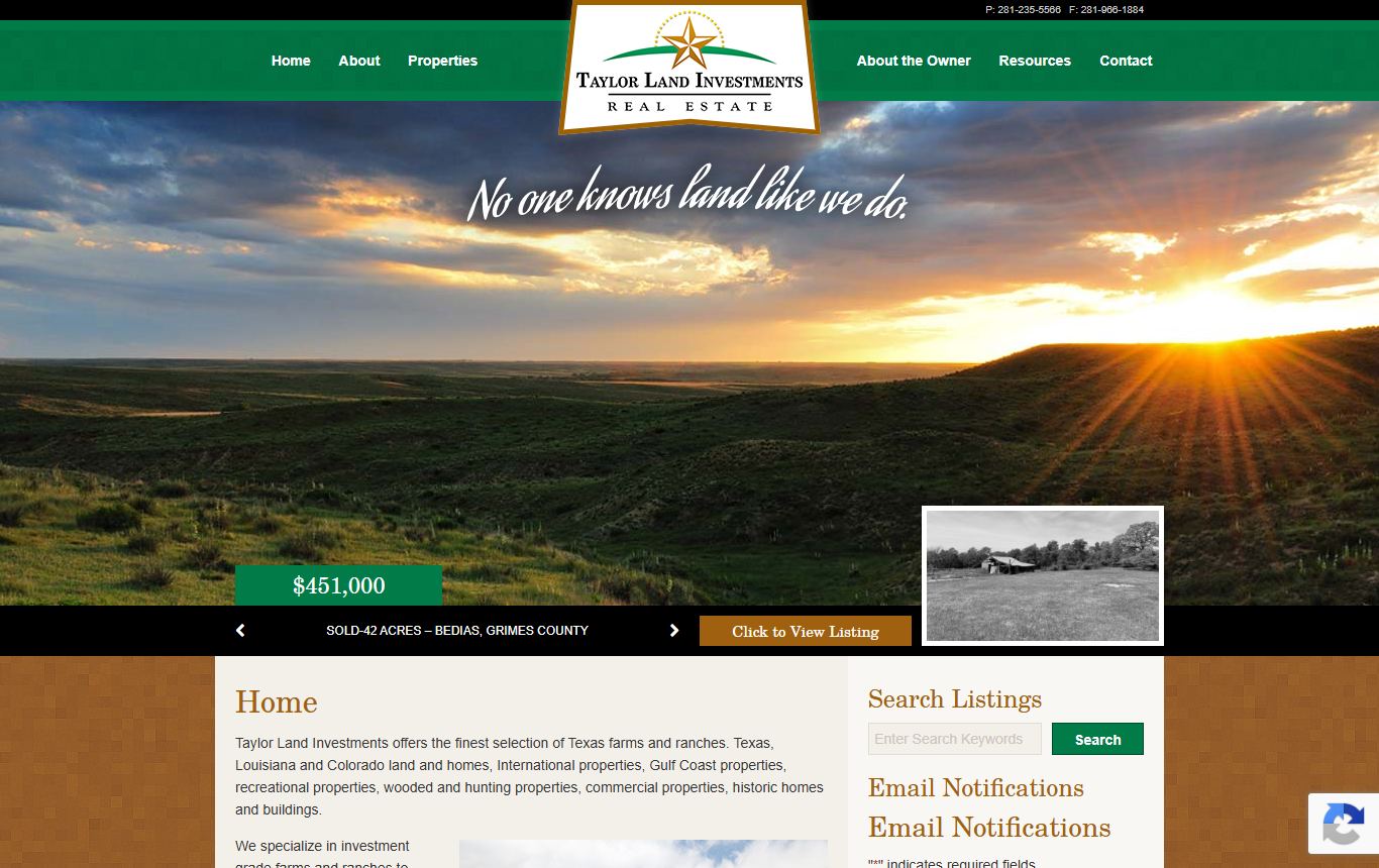 Minor Taylor's current site